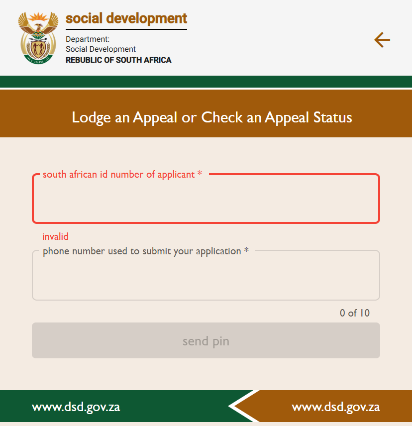 sassa srd appeals screen mobile